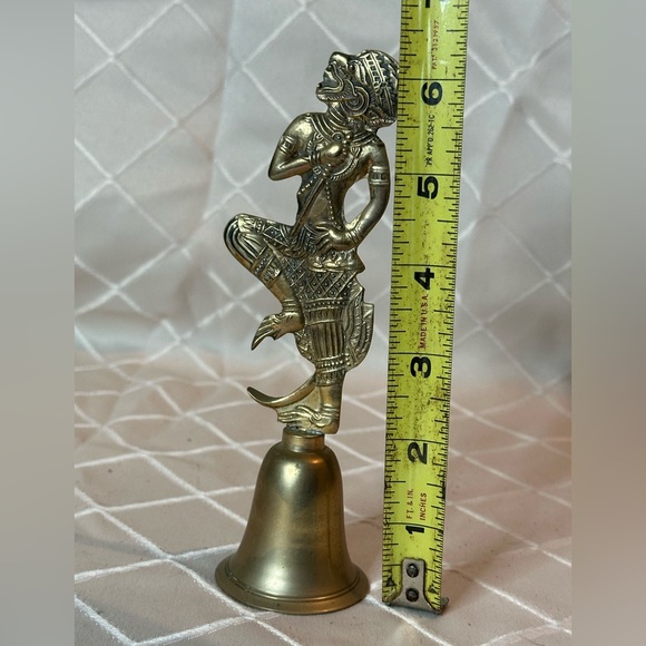 Vintage Brass Bell - Hindu or Asian Hanuman Monkey God - Picture 5 of 8